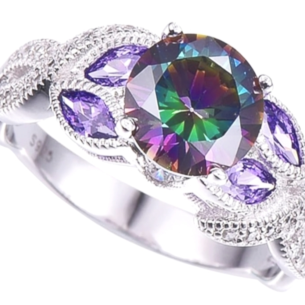 925 Sterling Silver Heart Ring for Women Anillos de Plata 925 Para Mujer Zircon